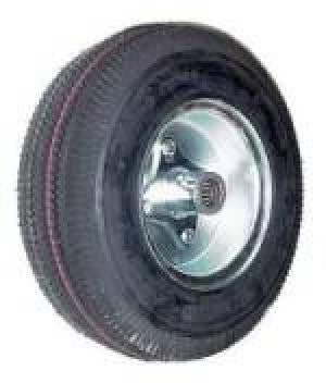 4.10/350-6 Air Tire (Pneumatic) Wheel Assembly with Ball Bearings and 4" Centered Hub - 495 Lbs Capacity