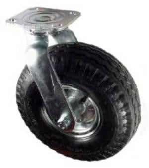 10" Pneumatic (Air) 410/350-4 Wheel Swivel Caster - 350 Lbs Capacity