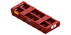 Long Straight Line Skate HTDM-200-P | 55 Ton Capacity - Polyurethane Rollers