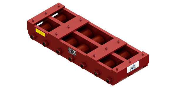Long Straight Line Skate HTDM-200-P | 55 Ton Capacity - Polyurethane Rollers