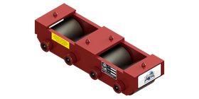 Slim Straight Line Skate HTDM-4 | 7.5 Ton Capacity - Steel Rollers