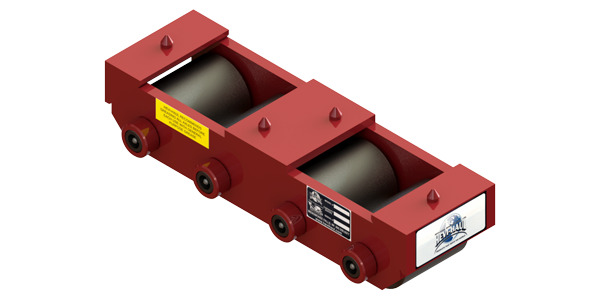 Slim Straight Line Skate HTDM-4 | 7.5 Ton Capacity - Steel Rollers