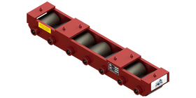 Slim Straight Line Skate HTDM-7  | 12.5 Ton Capacity - Steel Rollers