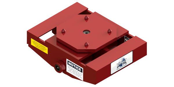 Tilt Type Swivel Skate HTDS-40-P | 3 Ton Capacity - Polyurethane Rollers