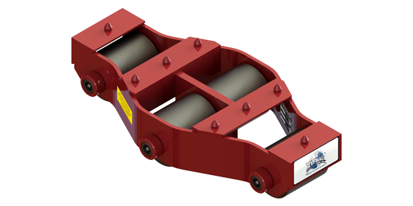 Tilt Type Rigid Utility Skate HUM-8 | 4 ton Steel Rollers