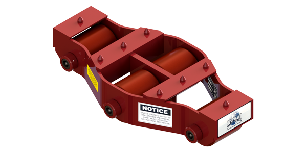 Tilt Type Rigid Utility Skate HUM-8-P | 4 Ton Capacity - Polyurethane Rollers