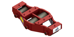 Tilt Type Rigid Utility Skate HUM-HD-20 | 10 Ton Capacity - Steel Rollers