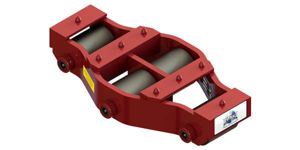 Tilt Type Rigid Utility Skate HUM-HD-30 | 15 Ton Capacity - Steel Rollers