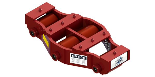 Tilt Type Rigid Utility Skate HUM-HD-20-P | 10 Ton Capacity - Polyurethane Rollers