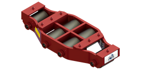 Non Tilt Rigid Utility Skate HUM-HD-50 | 25 Ton Capacity - Steel Rollers