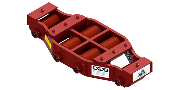 Non Tilt Rigid Utility Skate HUM-HD-50-P | 20 Ton Capacity - Polyurethane Rollers