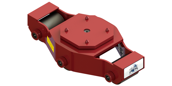 Tilt Type Swivel Utility Skate HUMS-8 | 4 Ton Capacity - Steel Rollers