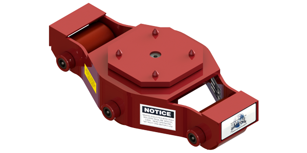 Tilt Type Swivel Utility Skate HUMS-8-P | 4 Ton Capacity - Polyurethane Rollers