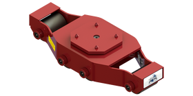 Non Tilt Swivel Utility Skate HUMS-HD-15 | 7.5 Ton Capacity - Steel Rollers