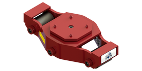 Tilt Type Swivel Utility Skate HUMS-HD-20 | 10 Ton Capacity - Steel Rollers