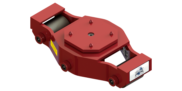 Tilt Type Swivel Utility Skate HUMS-HD-20 | 10 Ton Capacity - Steel Rollers