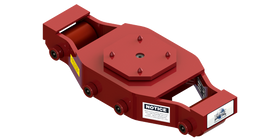 Non Tilt Swivel Utility Skate HUMS-HD-50-P | 20 Ton Capacity - Polyurethane Rollers