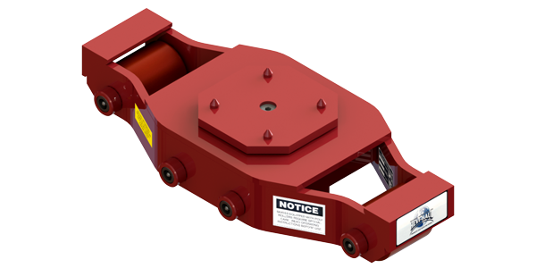 Non Tilt Swivel Utility Skate HUMS-HD-50-P | 20 Ton Capacity - Polyurethane Rollers