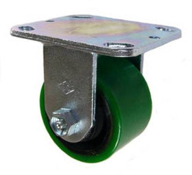 3-1/4" x 2" Polyurethane on Iron Wheel Rigid Caster - 600 Lbs Capacity