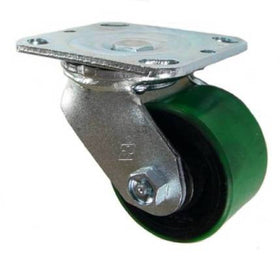 3-1/4" x 2" Polyurethane on Iron Wheel Swivel Caster - 600 Lbs Capacity