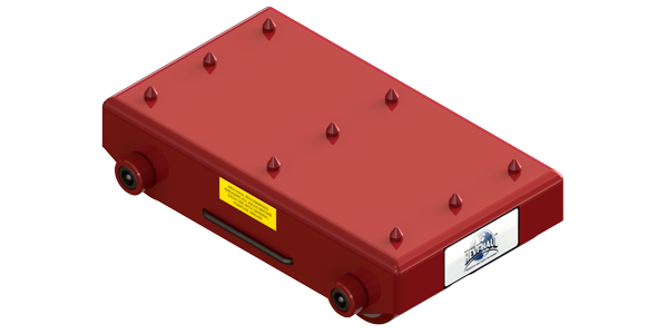 Hevi-Haul Short Straight Skate X-30-P | 15 Ton Capacity - Polyurethane Rollers