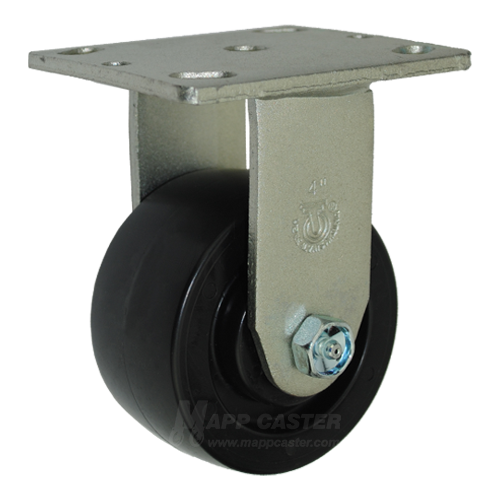 4" x 2"  Heavy Duty Polyofelin BBQ Pit Casters, 2000 lbs Total Capacity
