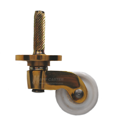 1" Porcelain Wheel Caster with 1" Long Stem